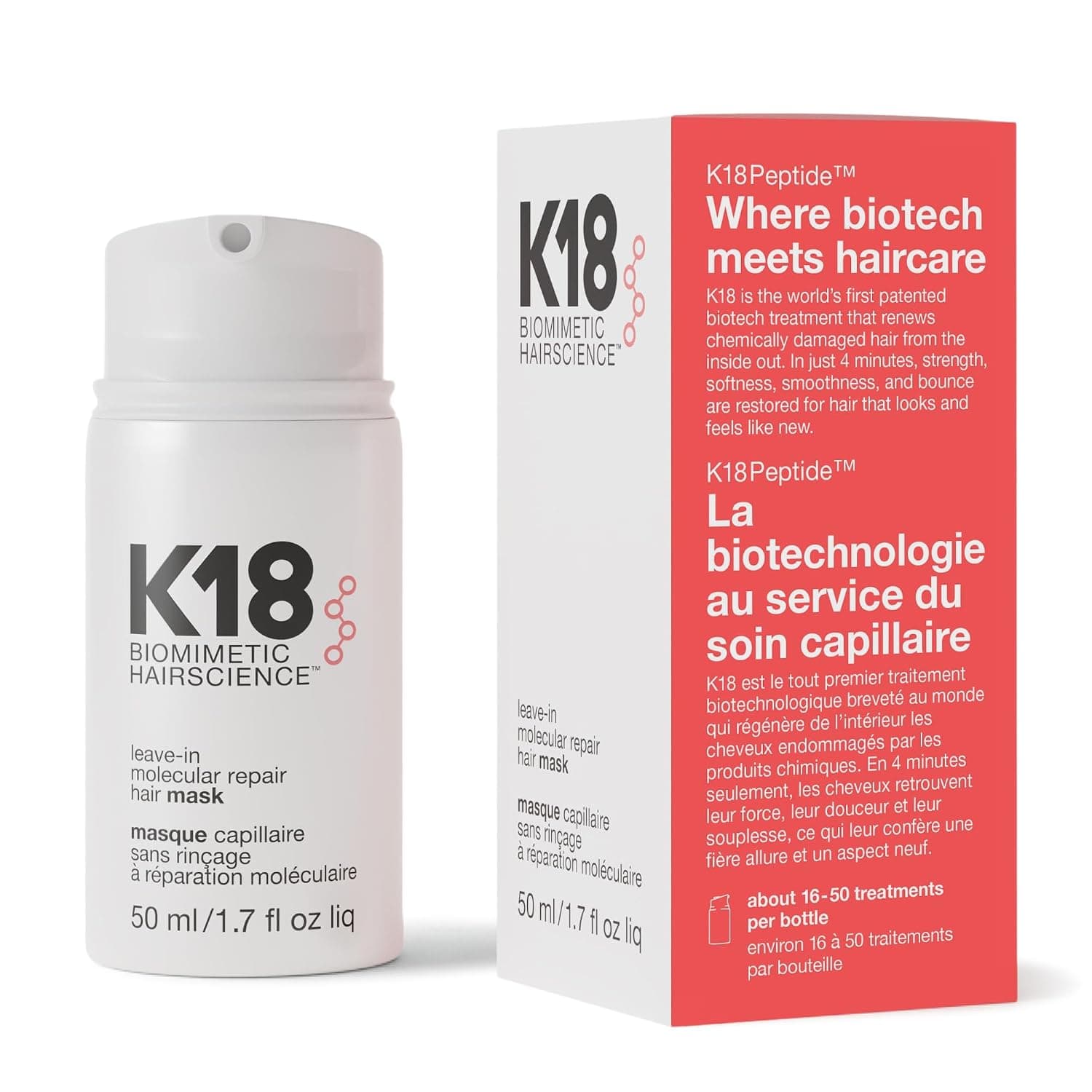 K18 Leave-In Molecular Repair Hair Mask (50 ml)